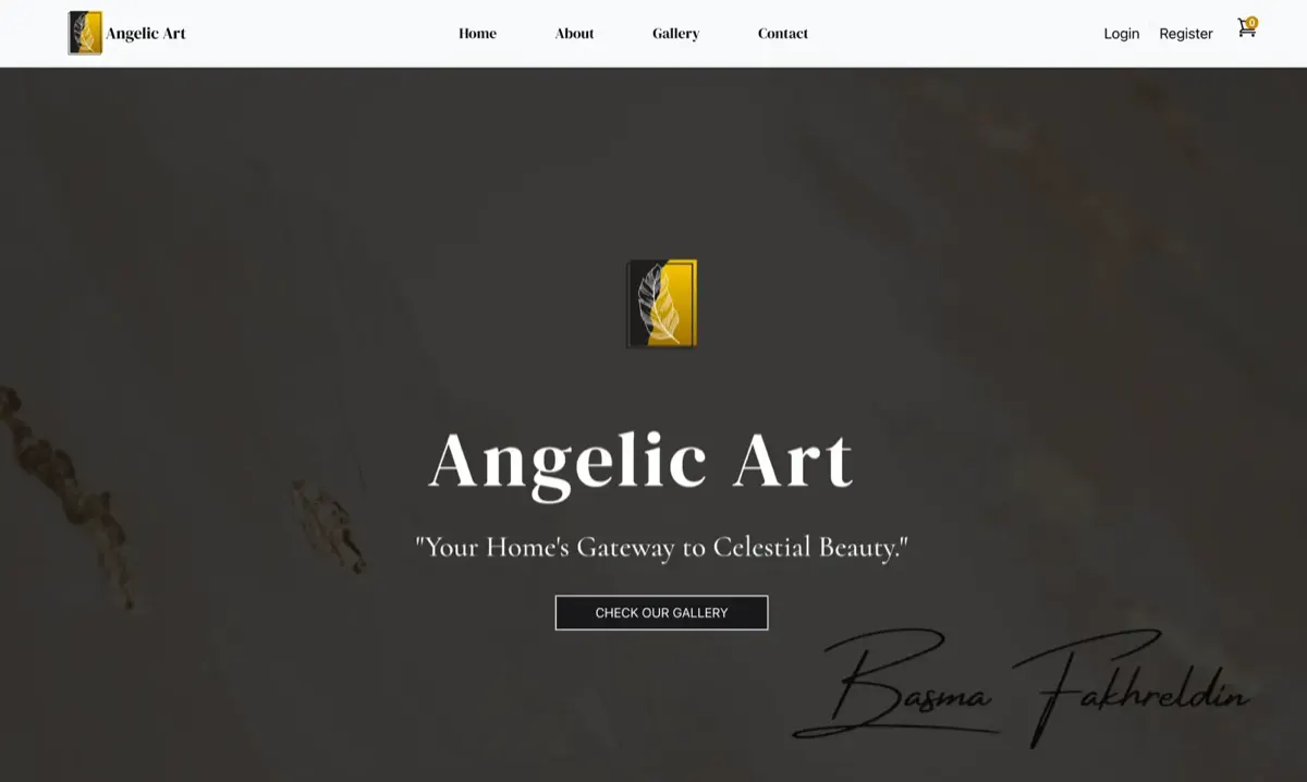Angelic Art — Art gallery e-commerce store