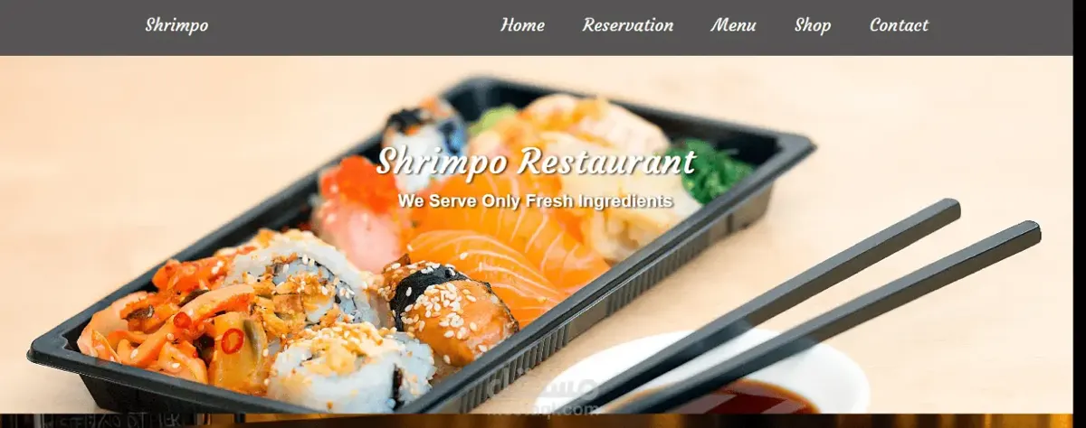 Shrimpo — Restaurant web application